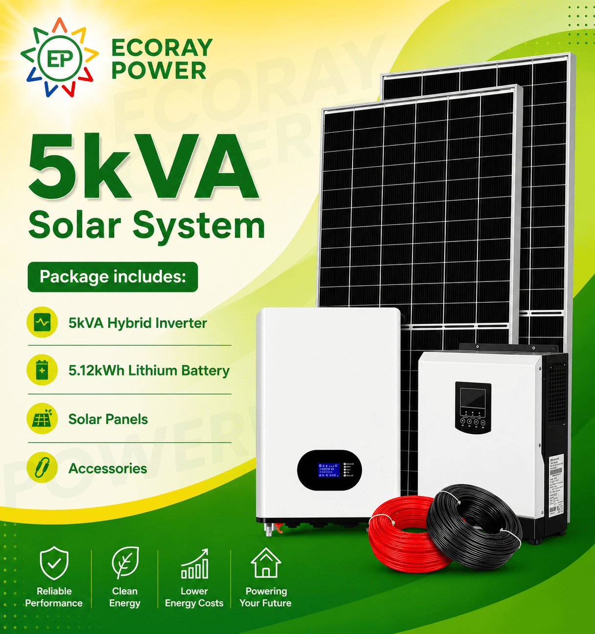 5kva Solar System- Complete Kit